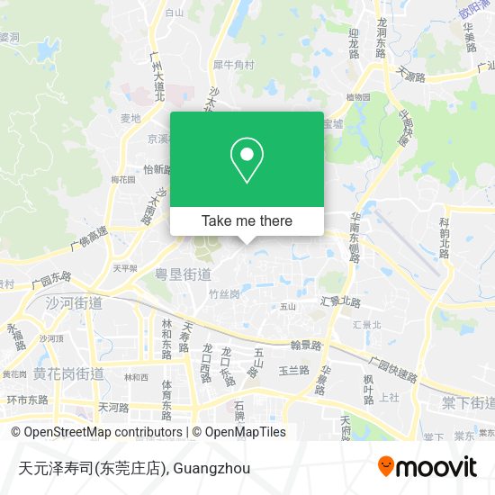 天元泽寿司(东莞庄店) map