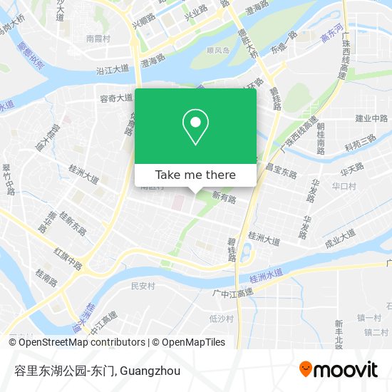 容里东湖公园-东门 map
