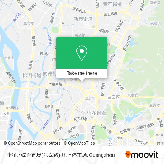 沙涌北综合市场(乐嘉路)-地上停车场 map