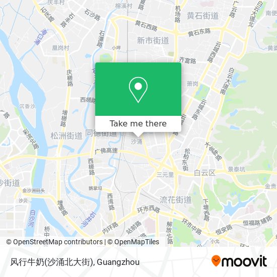 风行牛奶(沙涌北大街) map