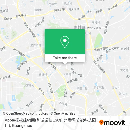 Apple授权经销商(和诚诺信ESC广州番禺节能科技园店) map