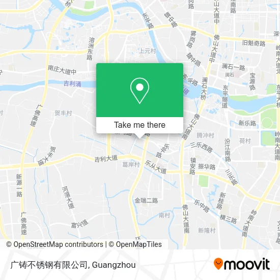 广铸不锈钢有限公司 map