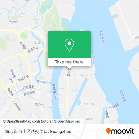 海心街与上区路交叉口 map