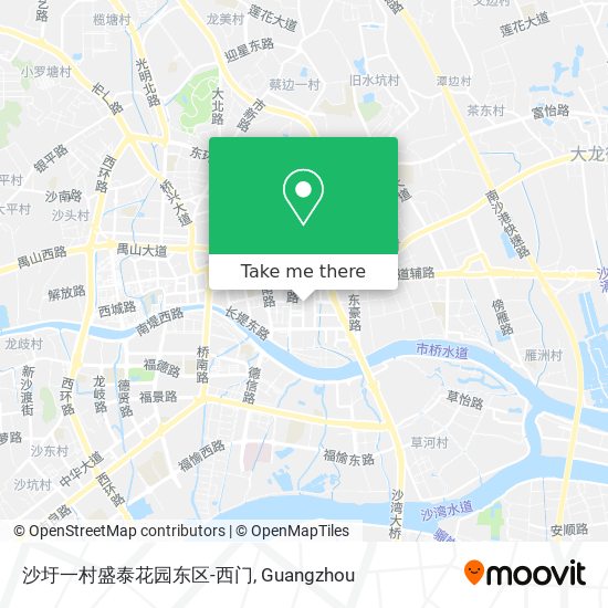 沙圩一村盛泰花园东区-西门 map