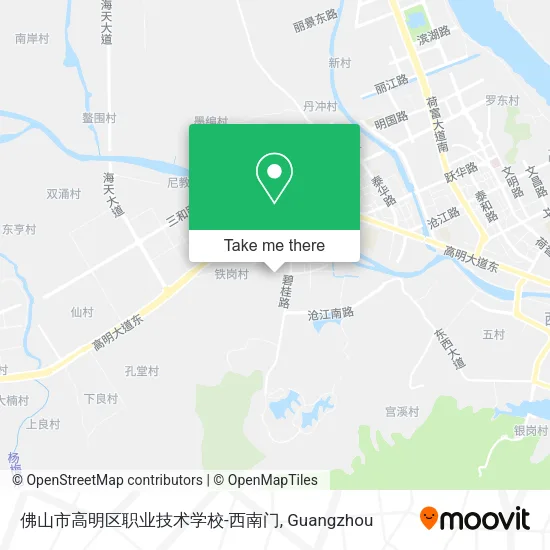 佛山市高明区职业技术学校-西南门 map
