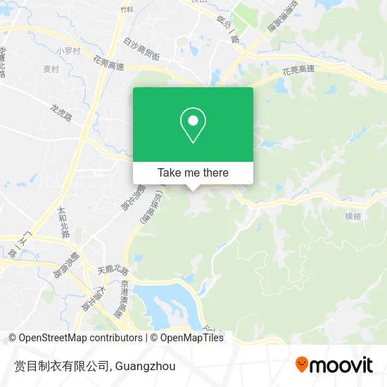 赏目制衣有限公司 map
