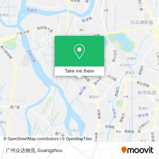 广州众达物流 map