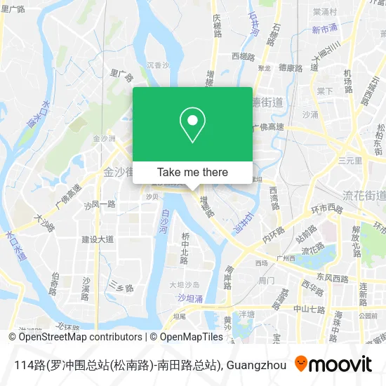 114路(罗冲围总站(松南路)-南田路总站) map