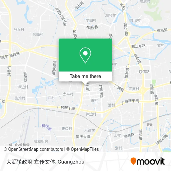 大沥镇政府-宣传文体 map