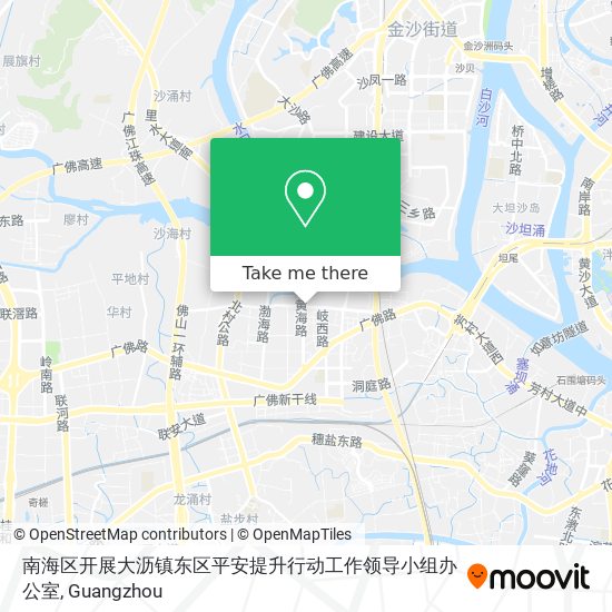 南海区开展大沥镇东区平安提升行动工作领导小组办公室 map