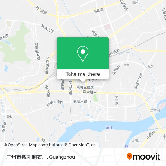 广州市钱哥制衣厂 map