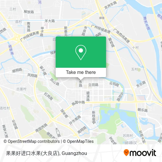 果果好进口水果(大良店) map