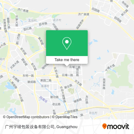 广州宇竣包装设备有限公司 map