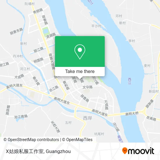 X姑娘私服工作室 map