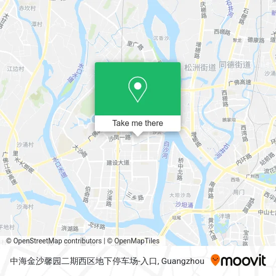 中海金沙馨园二期西区地下停车场-入口 map