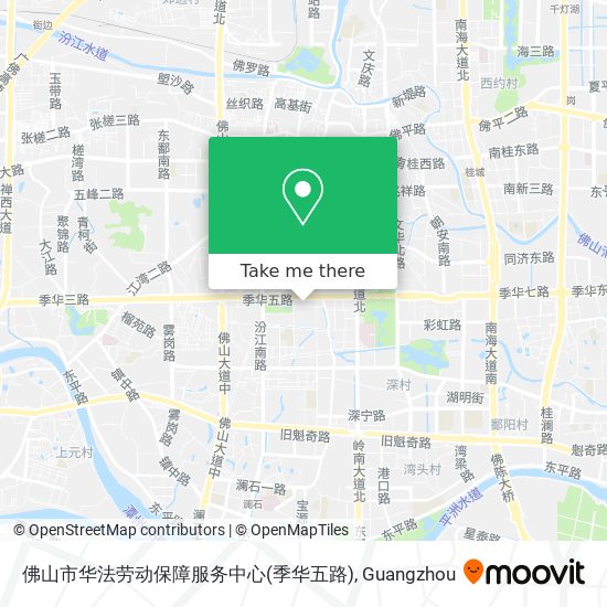 佛山市华法劳动保障服务中心(季华五路) map