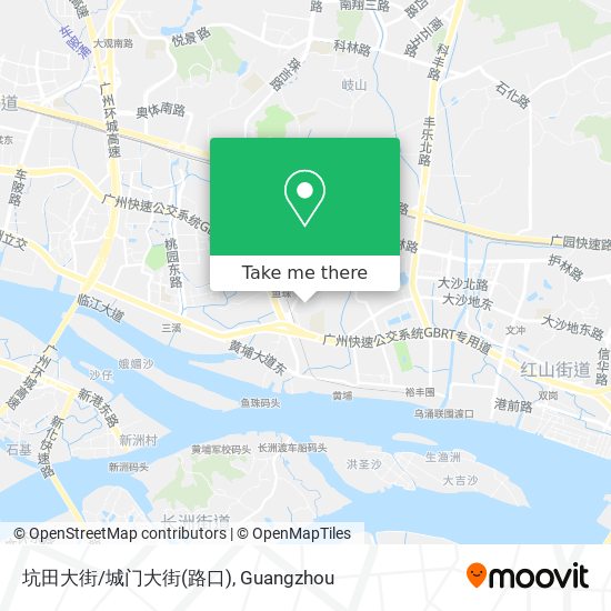 坑田大街/城门大街(路口) map