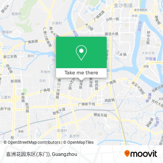 嘉洲花园东区(东门) map