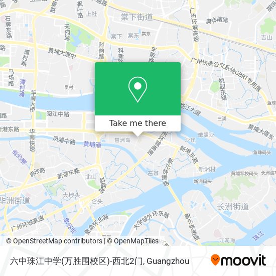 六中珠江中学(万胜围校区)-西北2门 map