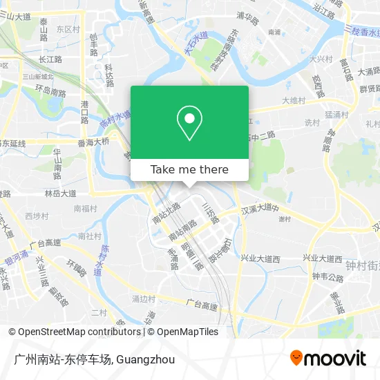 广州南站-东停车场 map
