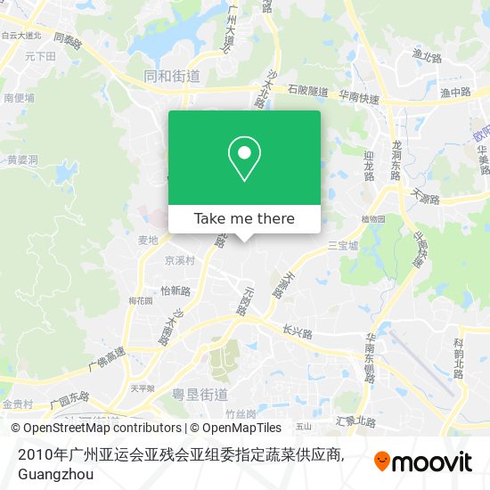 2010年广州亚运会亚残会亚组委指定蔬菜供应商 map