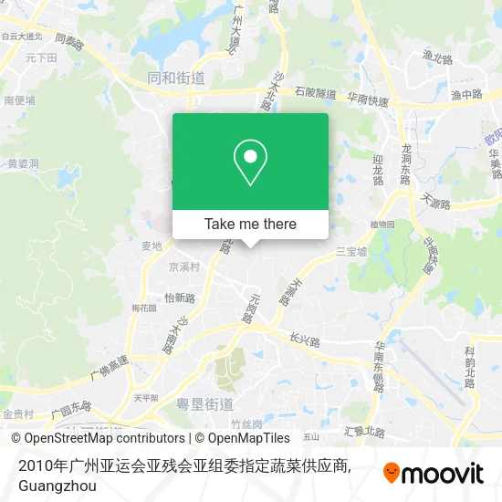 2010年广州亚运会亚残会亚组委指定蔬菜供应商 map