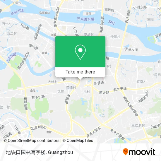 地铁口园林写字楼 map