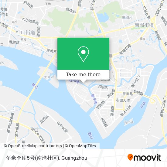 侨豪仓库5号(南湾杜区) map
