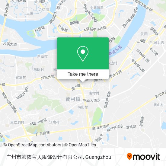 广州市韩依宝贝服饰设计有限公司 map