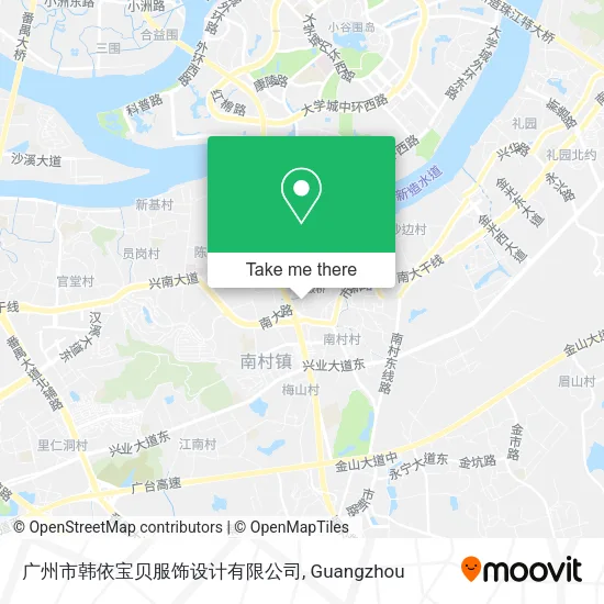广州市韩依宝贝服饰设计有限公司 map