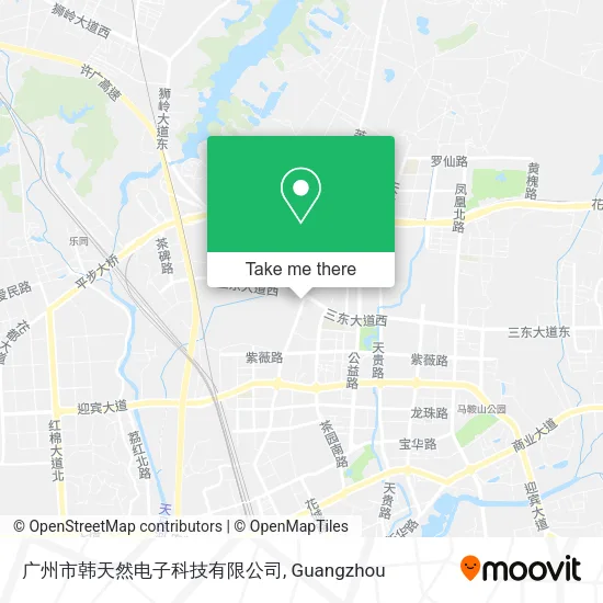广州市韩天然电子科技有限公司 map