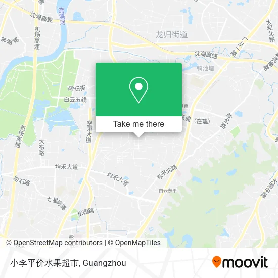 小李平价水果超市 map