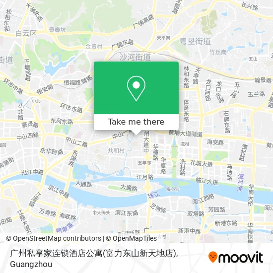 广州私享家连锁酒店公寓(富力东山新天地店) map
