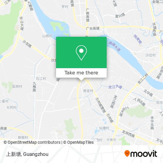上新塘 map