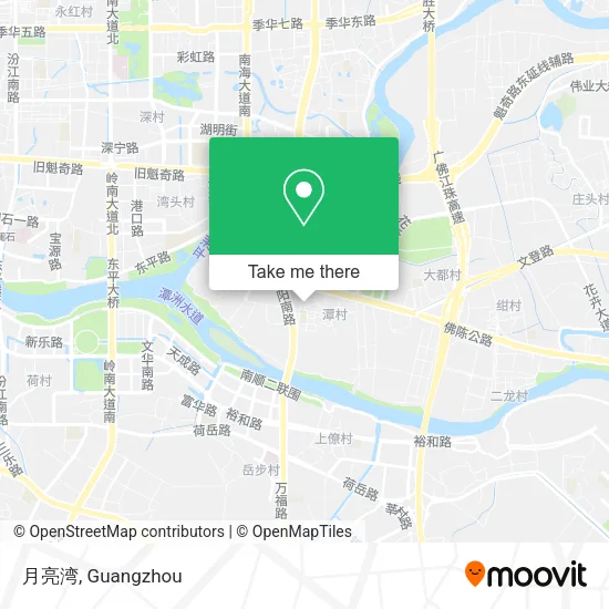 月亮湾 map