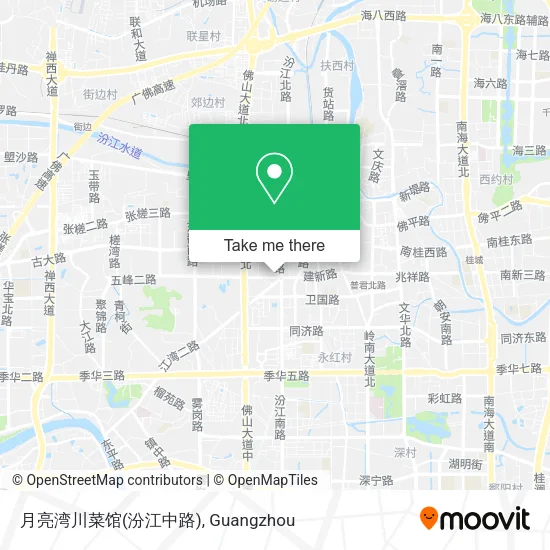 月亮湾川菜馆(汾江中路) map