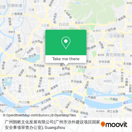 广州朗桥文化发展有限公司(广州市涉外建设项目国家安全事项审查办公室) map