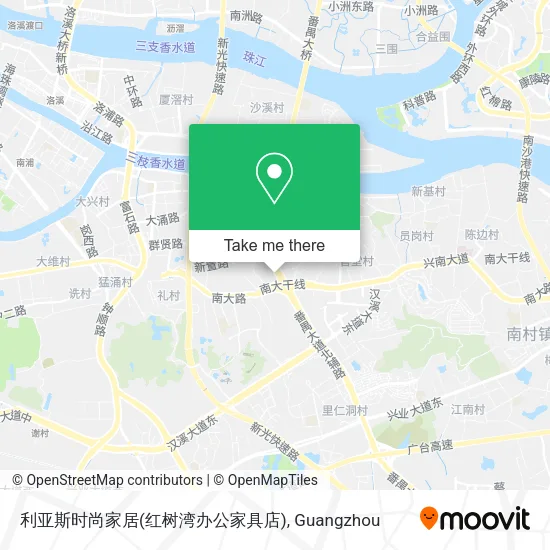 利亚斯时尚家居(红树湾办公家具店) map