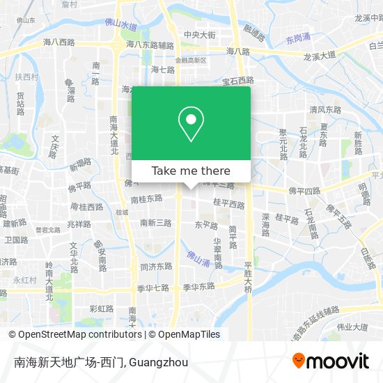 南海新天地广场-西门 map