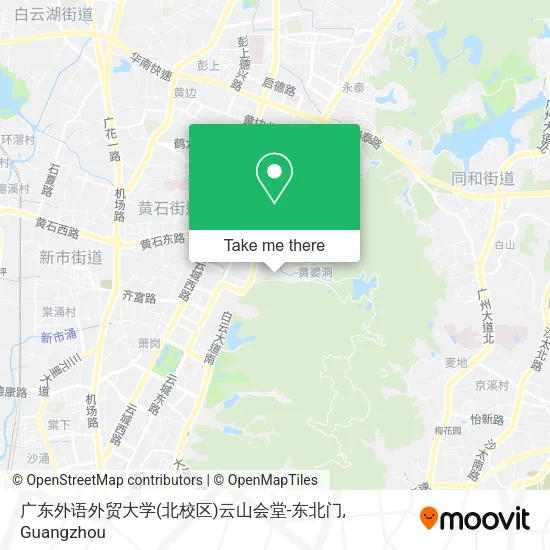 广东外语外贸大学(北校区)云山会堂-东北门 map