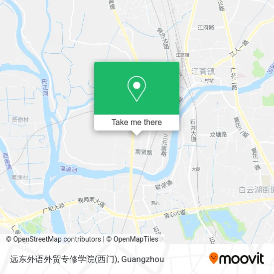 远东外语外贸专修学院(西门) map