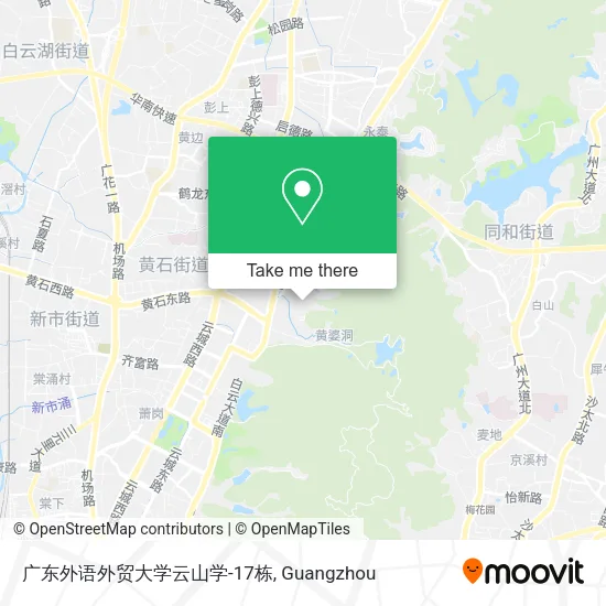 广东外语外贸大学云山学-17栋 map