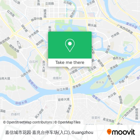 嘉信城市花园·嘉兆台停车场(入口) map