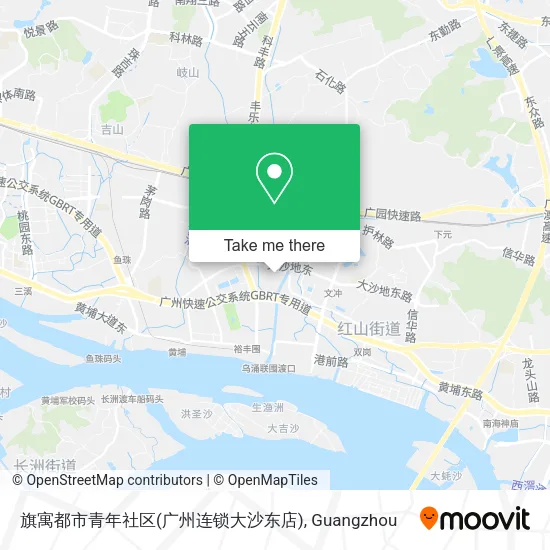 旗寓都市青年社区(广州连锁大沙东店) map