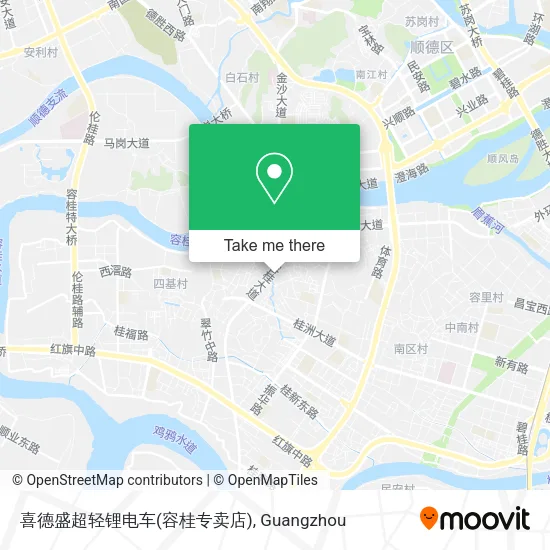 喜德盛超轻锂电车(容桂专卖店) map