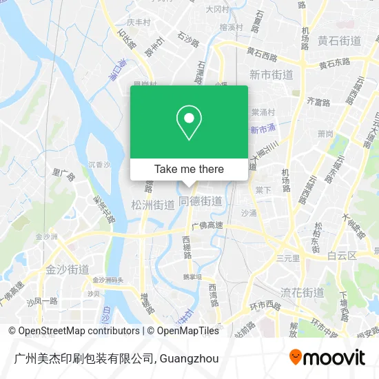 广州美杰印刷包装有限公司 map