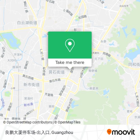 良鹏大厦停车场-出入口 map