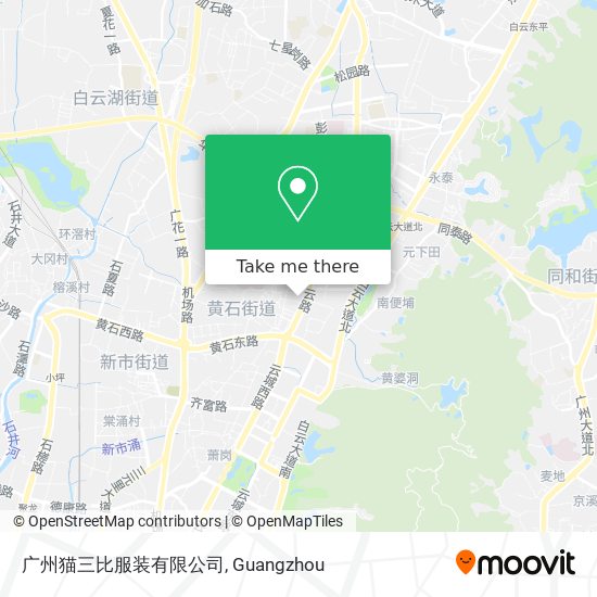 广州猫三比服装有限公司 map