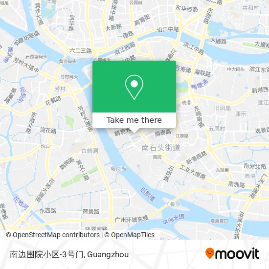 南边围院小区-3号门 map