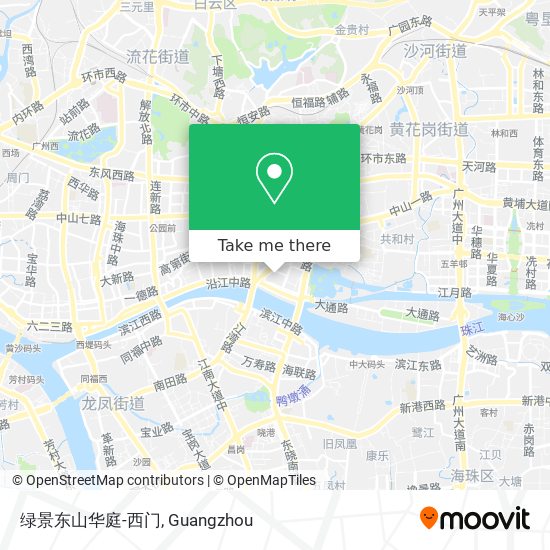 绿景东山华庭-西门 map